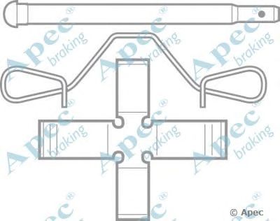 APEC BRAKING kit207 -  Комплектующие, тормозные колодки